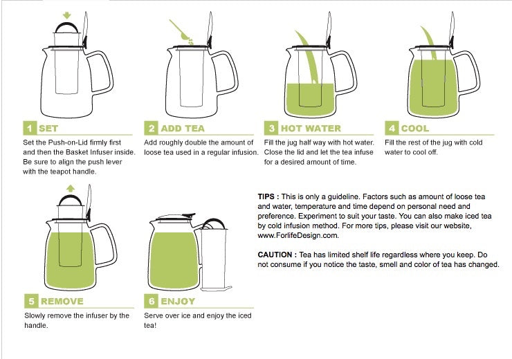 68 oz. For Life Mist Iced Tea Jug